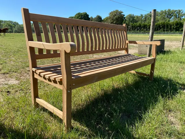 Banc de jardin en teck Dordogne 180 cm