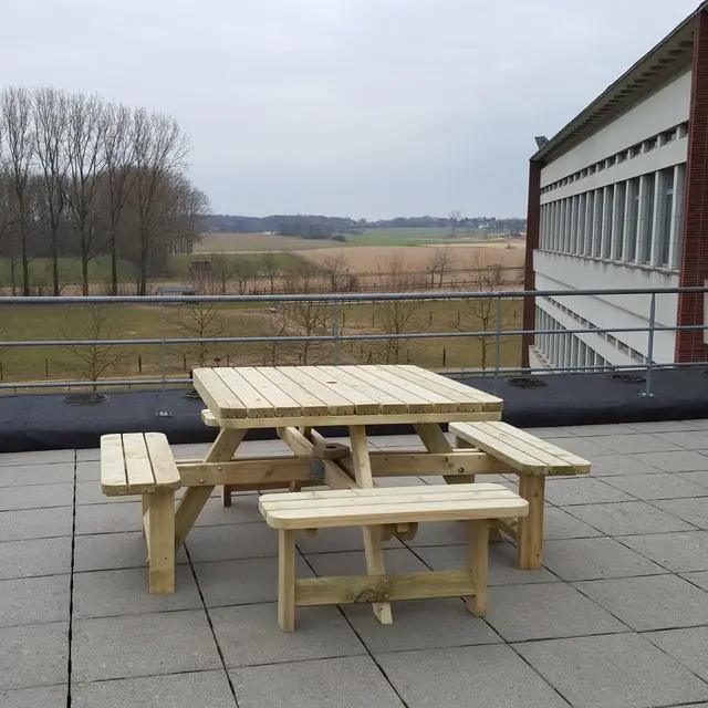 Lot de 6 tables de pique-nique carrées KING® XXL – photo 3