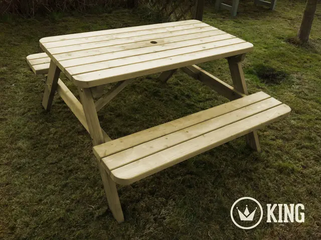 Lot de 6 tables de pique-nique KING® 140 cm – photo 2