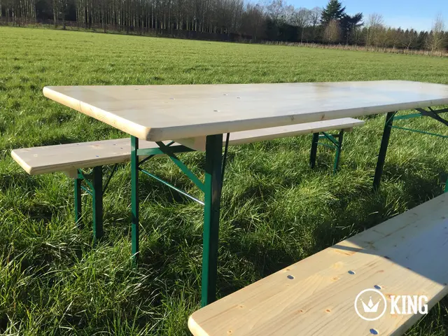 Set brasserie KING® 220 × 60 cm (table + 2 bancs) – photo 2