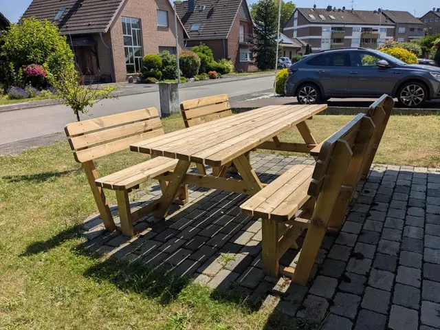 Table de pique-nique Family Confort KING® avec 4 dossiers – photo 2