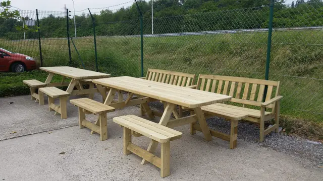 Table de pique-nique Family Confort KING® avec 4 dossiers – photo 7