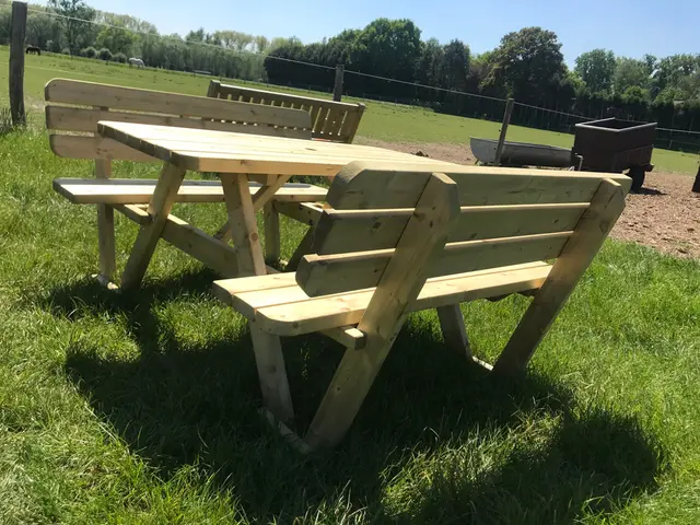 Table de pique-nique KING® 140 cm avec dossiers