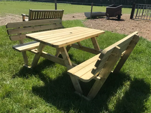 Table de pique-nique KING® 140 cm avec dossiers – photo 3