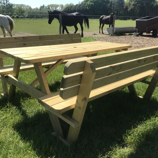 Table de pique-nique KING® 240 cm avec dossiers – photo 7