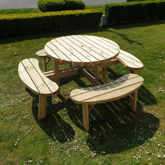 Table de pique-nique ronde ROYAL KING® XXL – photo 2